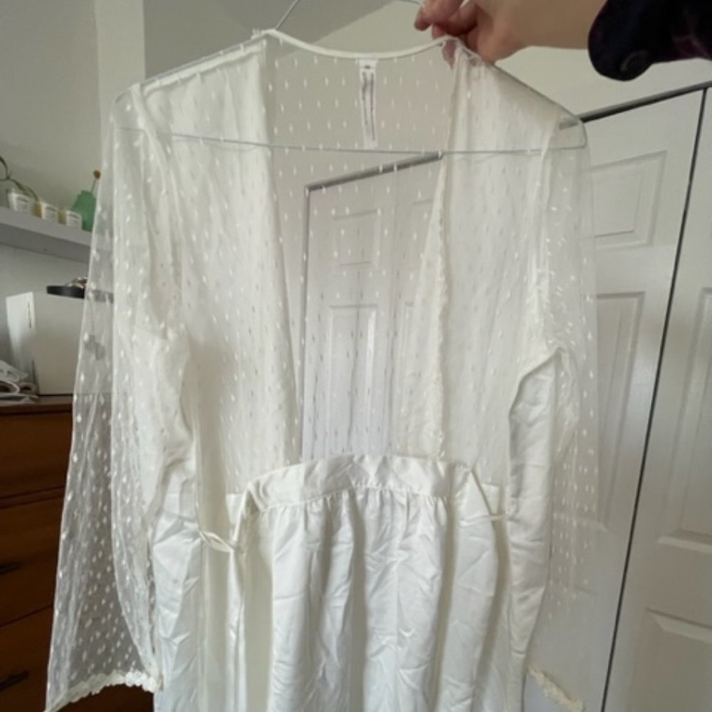 White Bridal Robe
